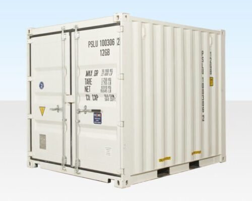 10Ft X 8Ft Shipping Container (One Trip) – White