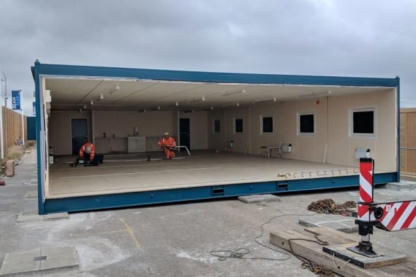 1021-Fifth-Unit-In-Position-960x640-1 (3 Bay) Anti-Vandal Modular Building
