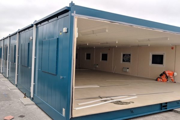 1021-Seventh-Unit-In-Position-960x640-1 (3 Bay) Anti-Vandal Modular Building