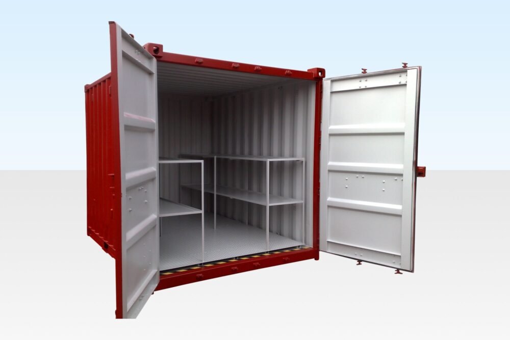 8Ft X 8Ft Flat Floor Bunded Store