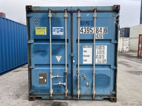 15071206-03 40Ft X 8Ft Used Shipping Container High Cube