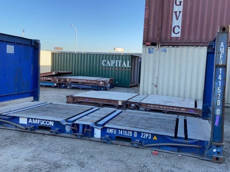 20Ft X 8Ft Used Flat Rack Shipping Containers