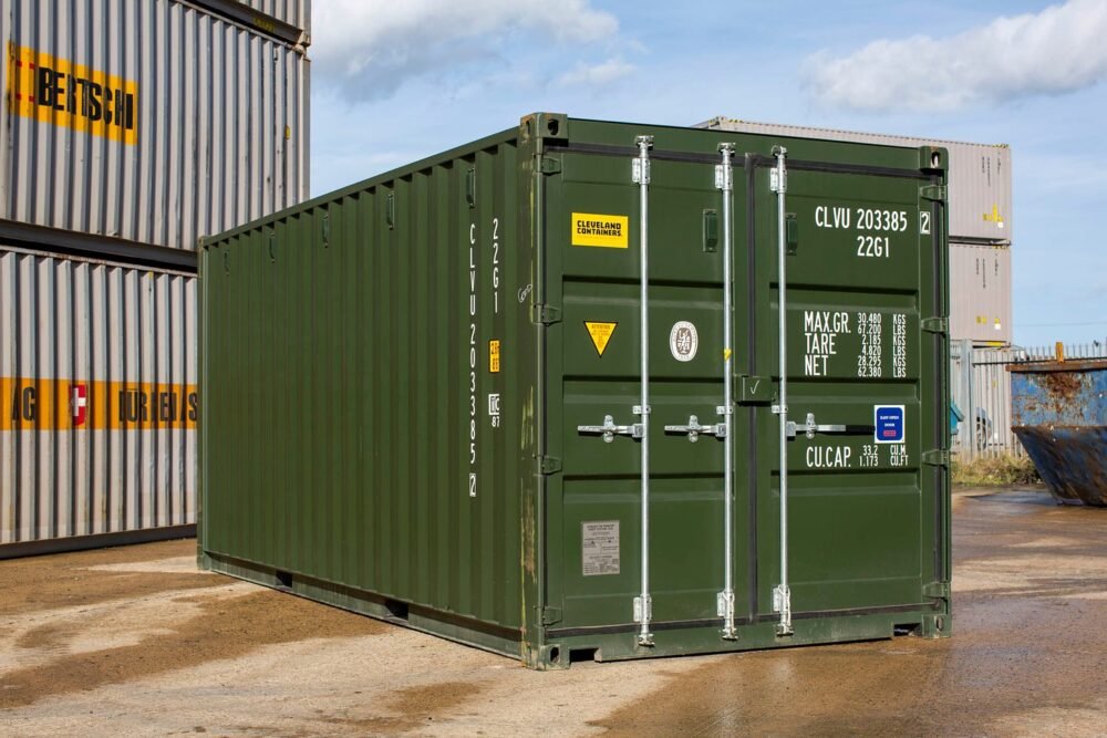 20Ft Shipping Container (One Trip) – Dark Green