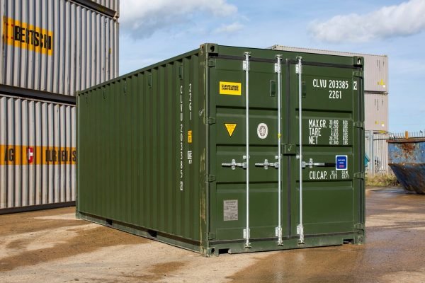 20ft-green-1 20Ft Shipping Container (One Trip) – Dark Green