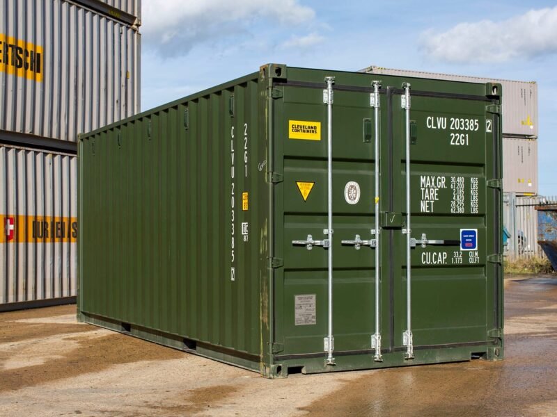 20Ft Shipping Container (One Trip) – Dark Green