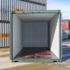 20ft-green-open-doors 20Ft Shipping Container (One Trip) – Dark Green