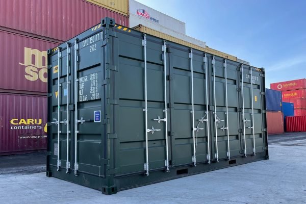 20ft-side-opening-hc-green-1 Used 20Ft Open Side / Full Side Access Container