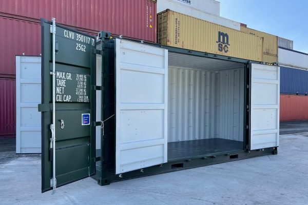 20ft-side-opening-hc-green-2 Used 20Ft Open Side / Full Side Access Container