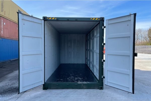 20ft-side-opening-hc-green-6 Used 20Ft Open Side / Full Side Access Container