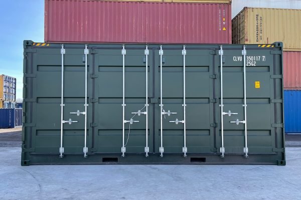 20ft-side-opening-hc-green-7 Used 20Ft Open Side / Full Side Access Container
