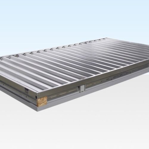 4m x 2.1m Flat Pack Container Store – Galvanised