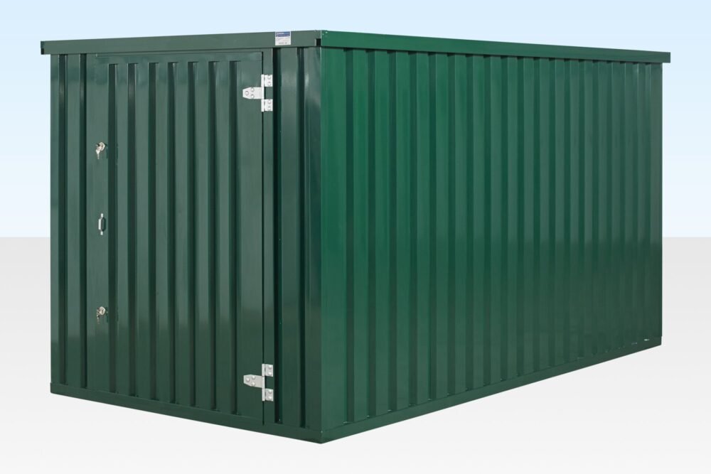4m x 2.1m Powder Coated Flat Packed Store