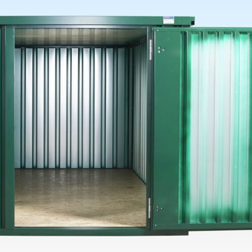 4m x 2.1m Powder Coated Flat Packed Store