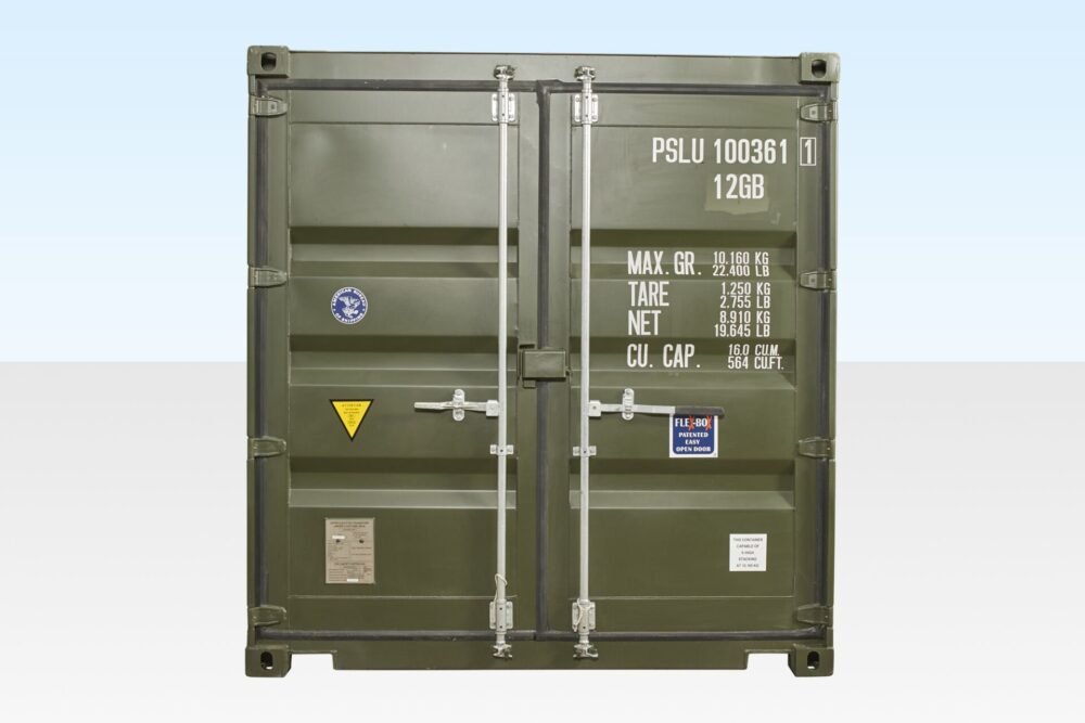 10Ft X 8Ft Shipping Container (One Trip) – Green