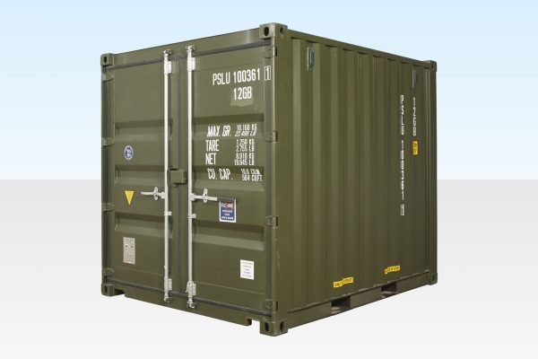 635-10ft-dark-green-container-final 10Ft X 8Ft Shipping Container (One Trip) – Green