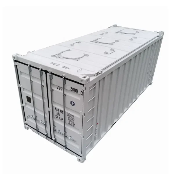 Haf146256f72a4b30ac3f102b0b859005i 20ft Dry Intermediate Bulk Storage Top Loading Shipping Container