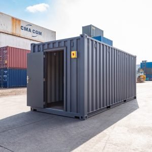 IMG_2815 Enhanced 20ft Standard Shipping Container – Grey Finish