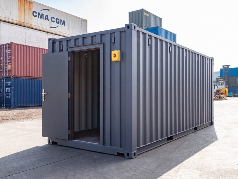 Enhanced 20ft Standard Shipping Container – Grey Finish