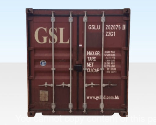 20Ft X 8Ft Used Cargo-Worthy Dry Van