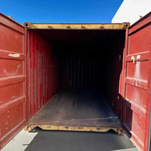 Used 20ft Conex Shipping / Storage Container – Yellow/Gold – Priced to Sell!