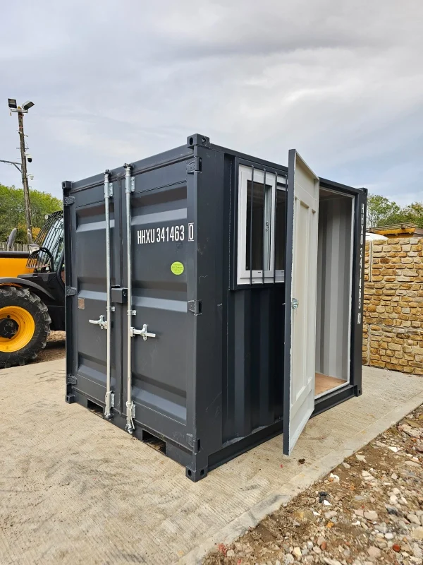 New 8′ Shipping Container Site Safe Lock Up Box Toolbox 8ft Workshop Shed Office