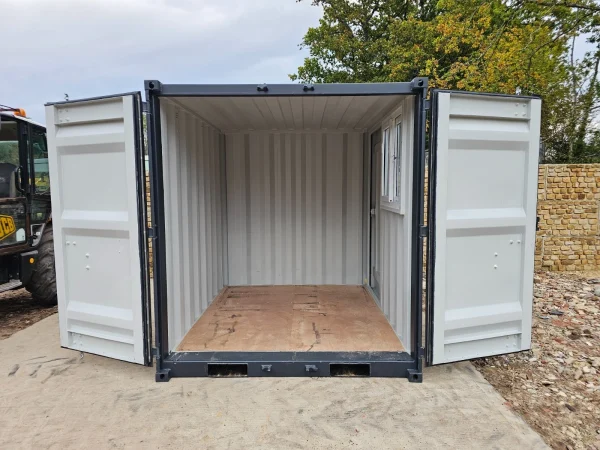 New 8′ Shipping Container Site Safe Lock Up Box Toolbox 8ft Workshop Shed Office
