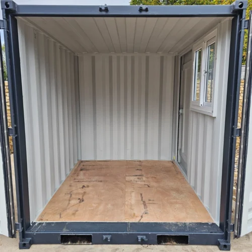 New 8′ Shipping Container Site Safe Lock Up Box Toolbox 8ft Workshop Shed Office