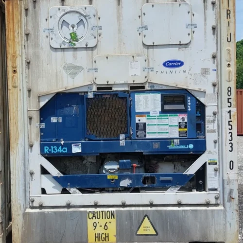 Working 40ft Refrigerated High Cube Reefer Container 2010 Carrier Thinline Used