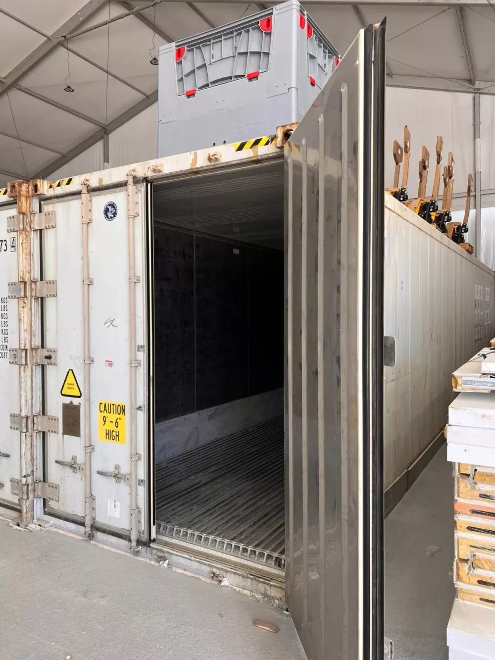40Ft High Cube Refrigerated Storage Container Carrier Primeline YOM 2012