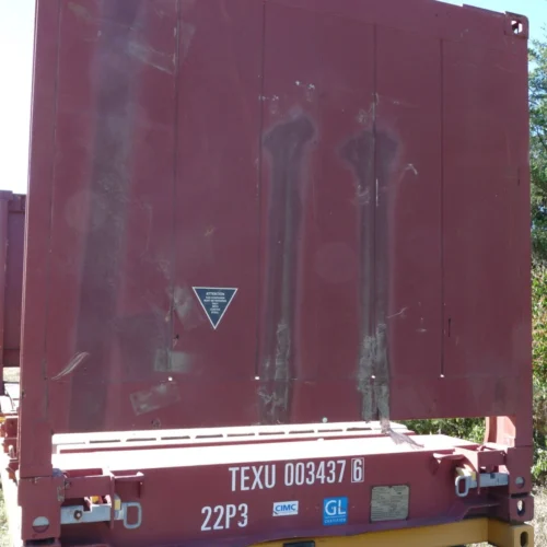 20′ Flat Rack Shipping Container – One Trip, For Equipment, Oversize Items