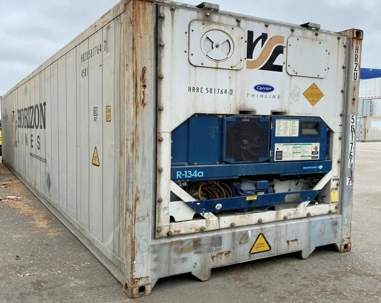 40ft HC Reefer Container–Wind & Water Tight, Non-Working For Sale