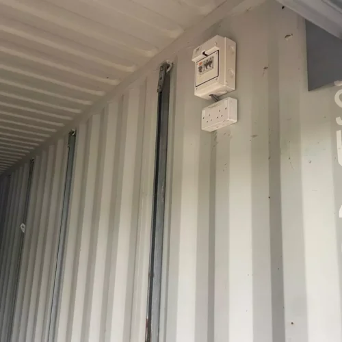 40/8 Shipping Container with Rollup and electrics and lights