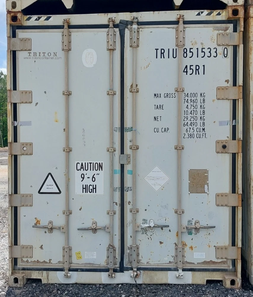 Working 40ft Refrigerated High Cube Reefer Container 2010 Carrier Thinline Used
