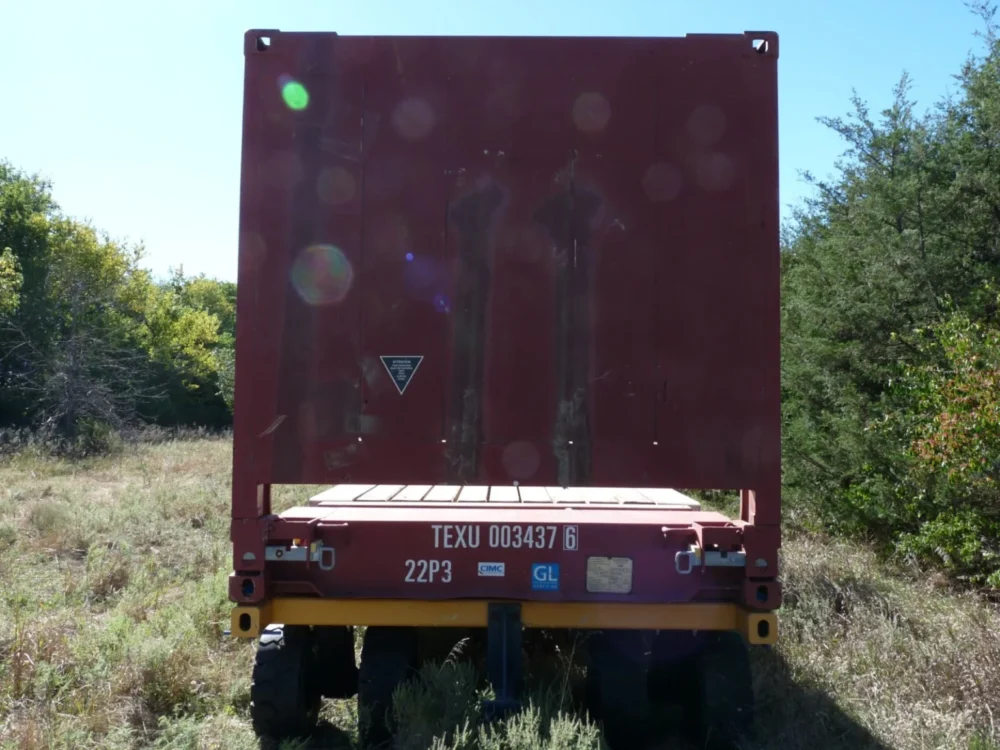 20′ Flat Rack Shipping Container – One Trip, For Equipment, Oversize Items