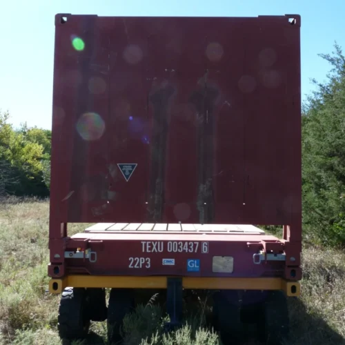20′ Flat Rack Shipping Container – One Trip, For Equipment, Oversize Items